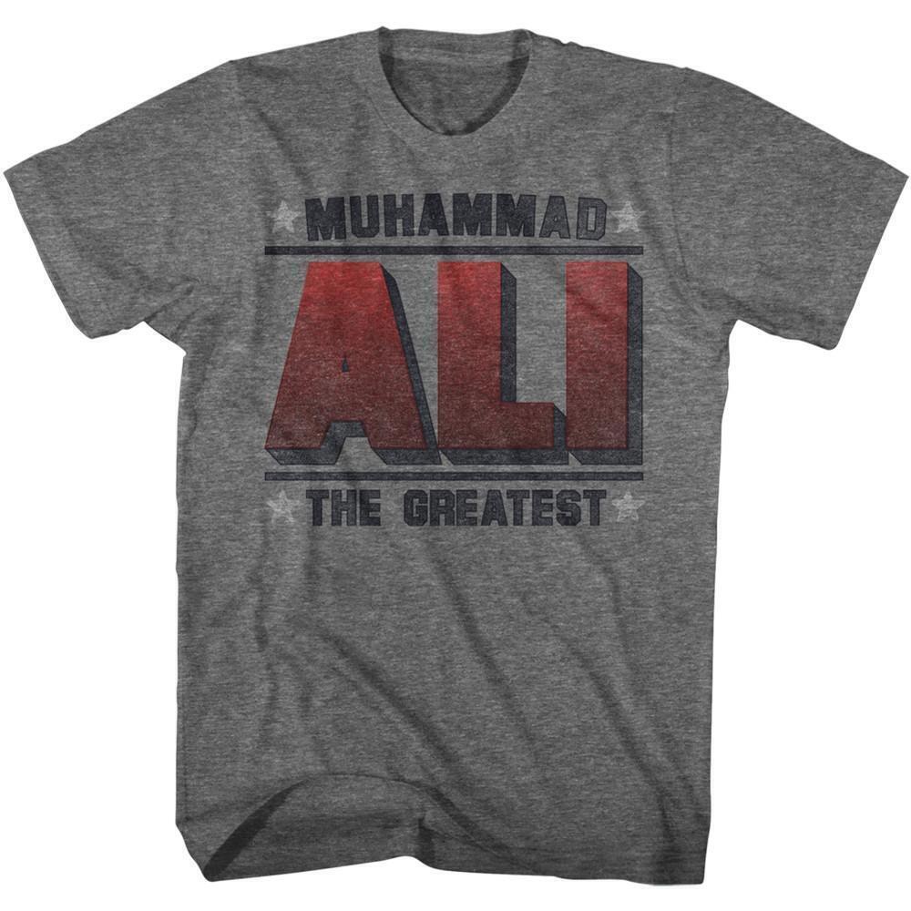 Muhammad Ali Greatest Graphite Heather Adult T Shirt